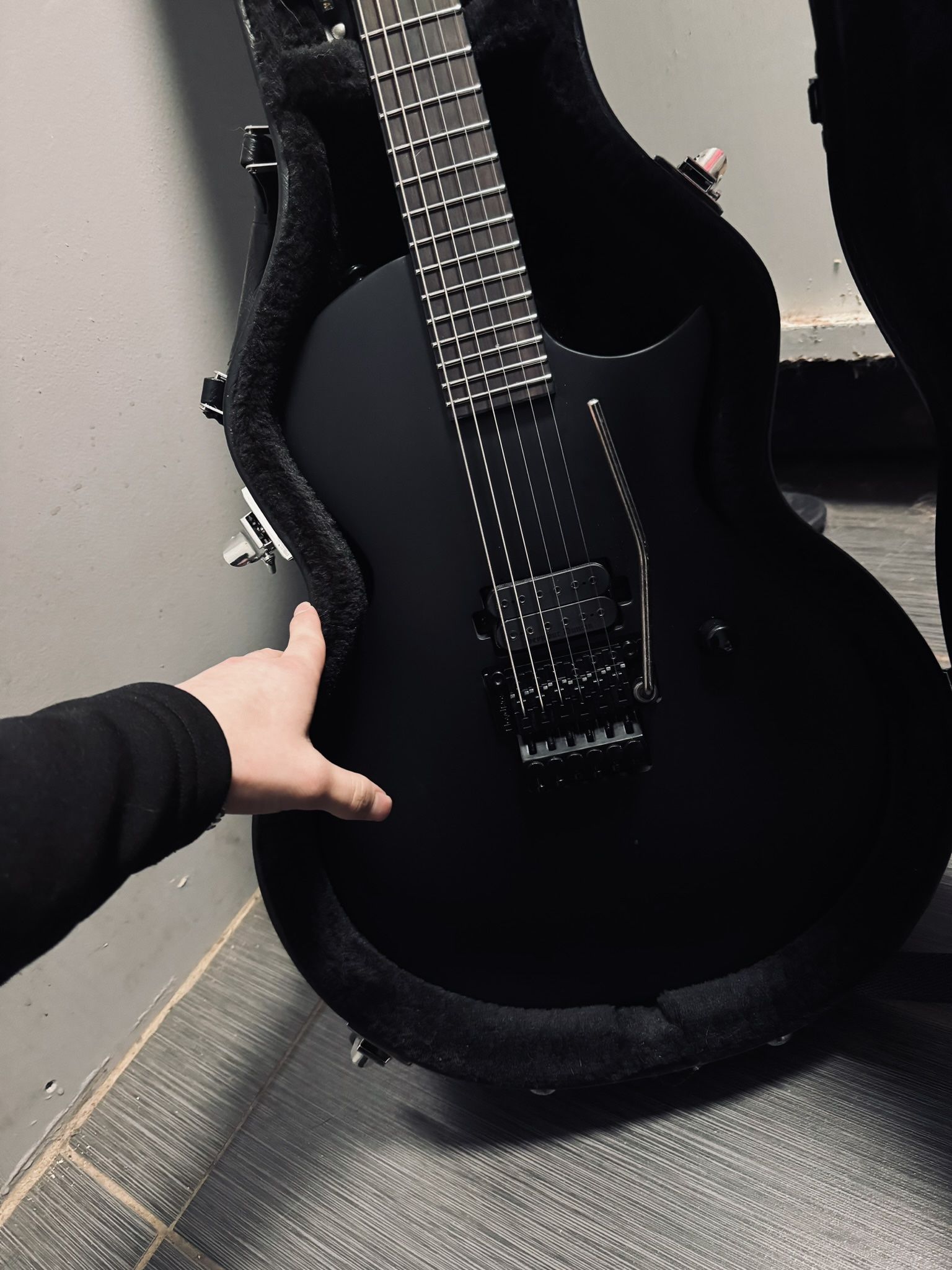 Guitar & Amp Combo. LTD EC Black Metal, And A Boss Katana Mk2
