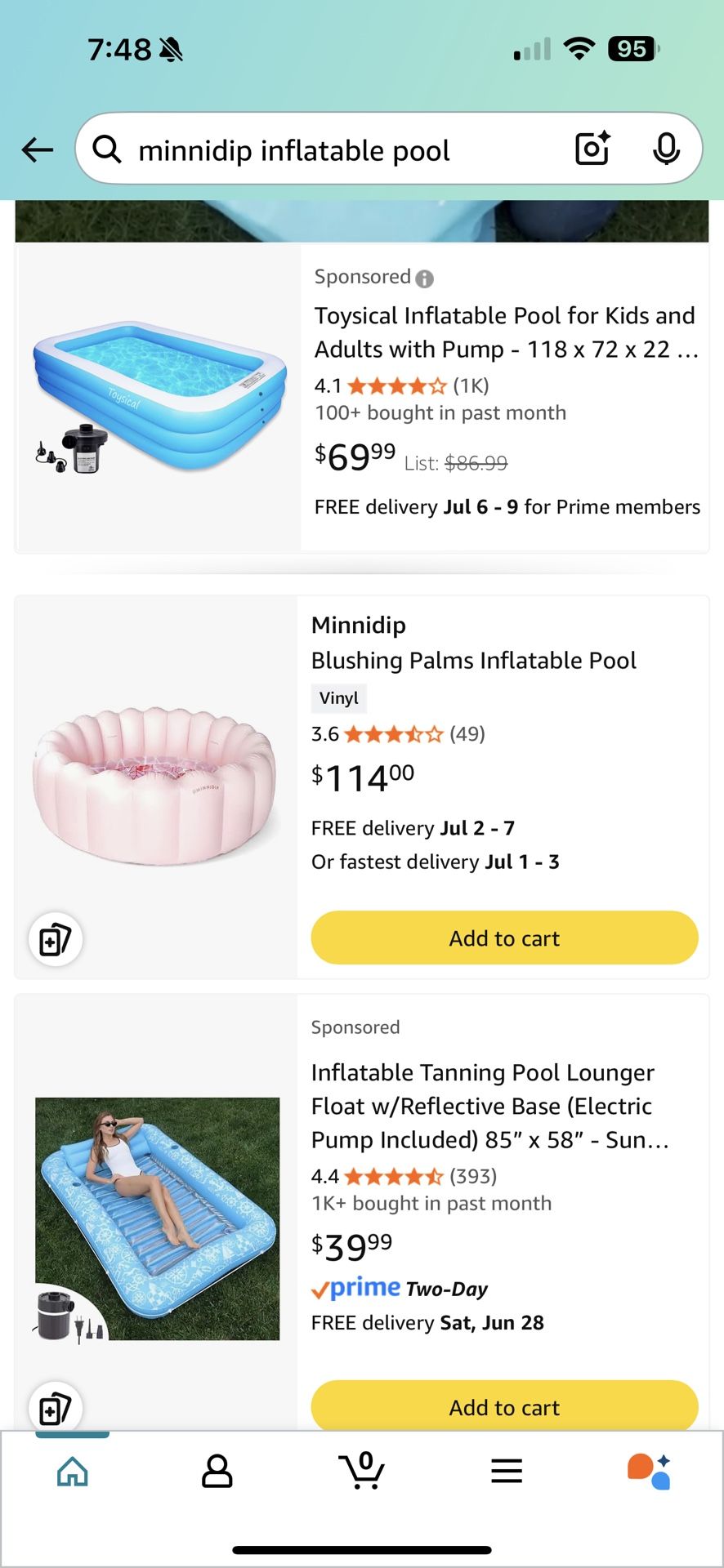 Minnidip Adult Inflatable Pool