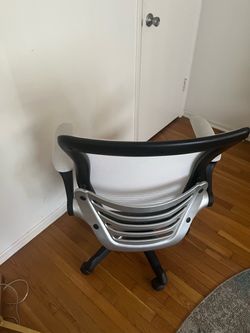 White revolving chair
