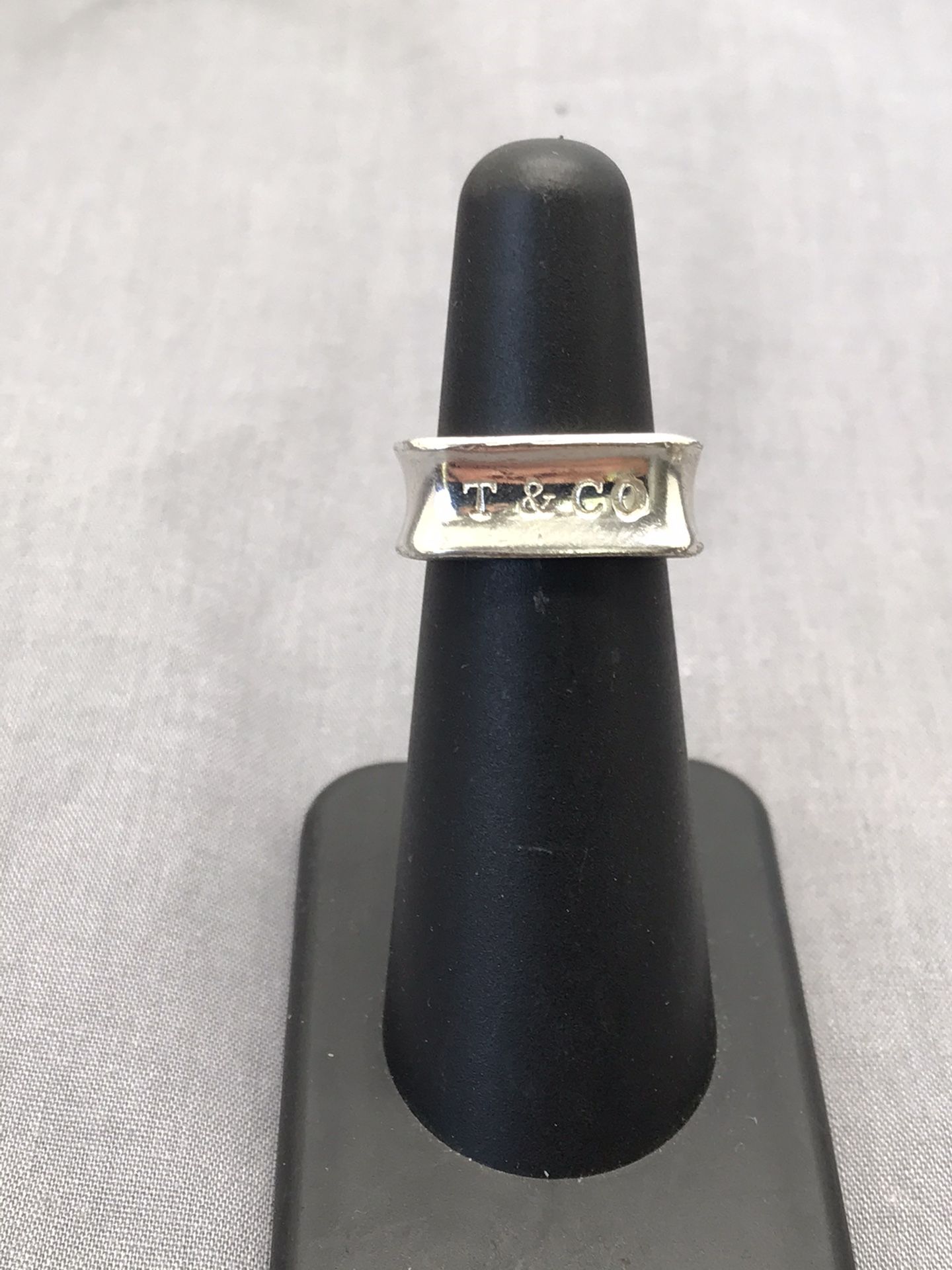 Tiffany & Co Square Sterling Silver 925 Ring Size 4