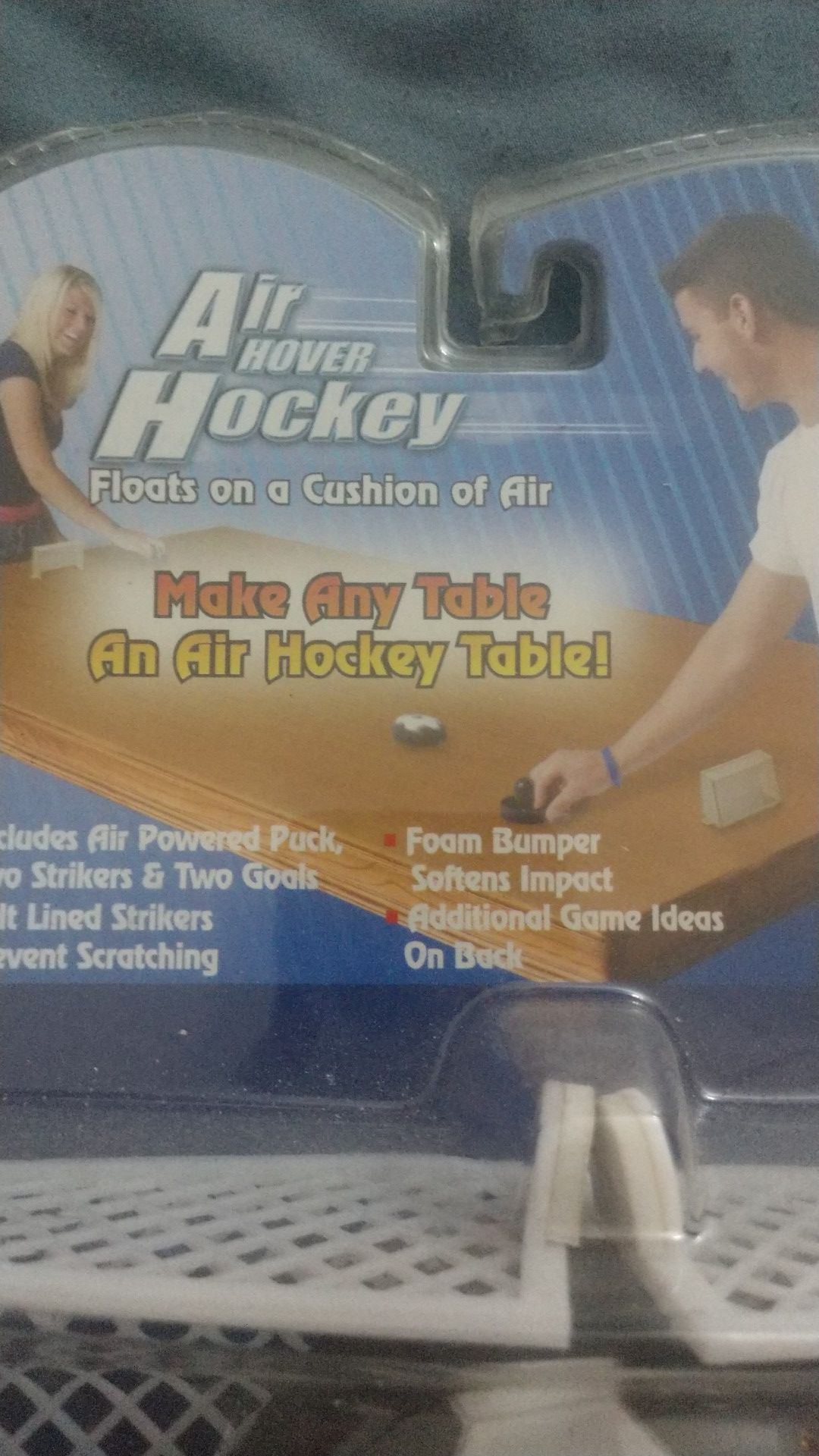 Air hover hockey, make any table an air hockey table, brand new