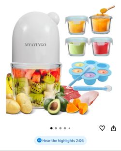 Baby Food Maker & Food Processor, Upgraded 14-in-1 Baby Food Blender, Puree Maker, Puree Grinder for Fruit, Veggies, Meat, Baby Feeding Essentials, Sh