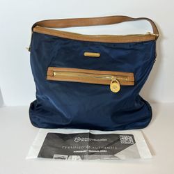 Michael Kors Navy Blue Tote Handbag