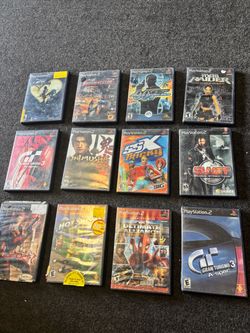 PS2 PlayStation two game lot as is