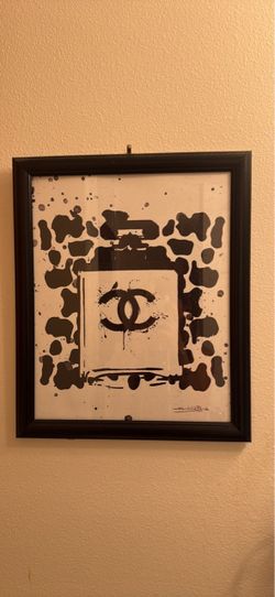 Framed Chanel No. 5 Pop Art Print