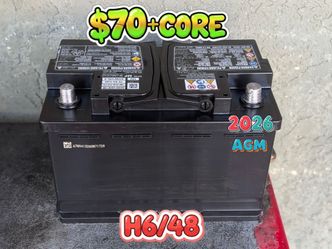 AGM Car Battery Group Size 48/H6