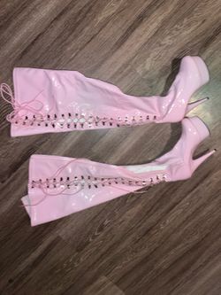 Pink Pleaser boots