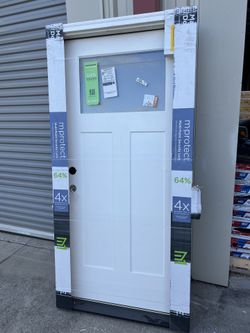 Masonite MP Protect 36in x 80in Craftsman Right hand Primed White Prehung Door