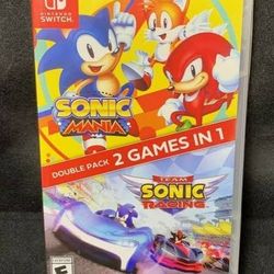 Sonic 2 Games In 1 Nintendo Switch 