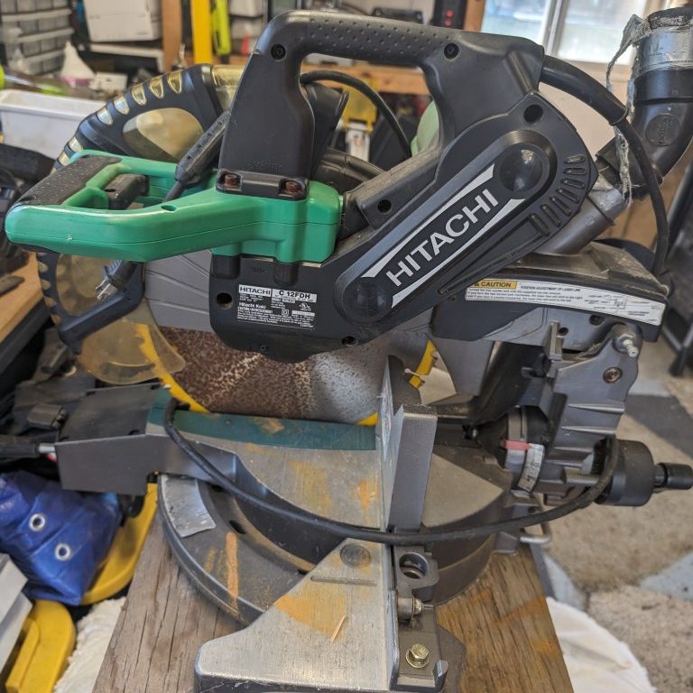 Pending: Hitachi C12FDH 15 Amp 12-Inch Dual Bevel Miter Saw with Laser