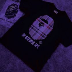 BAPE TEE BURBERRY 