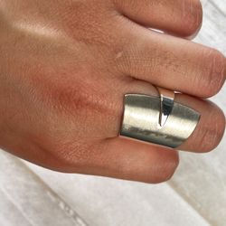Matte Finished Double Decrease Ring