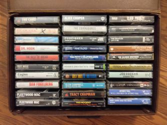HUGE SELECTION OF CLASSIC ROCK 🎸CASSETTES.. ALL YOU'RE FAVORITES.. BANDS & ARTISTS FROM THE 1960'S - 1990'S...$2 ea.