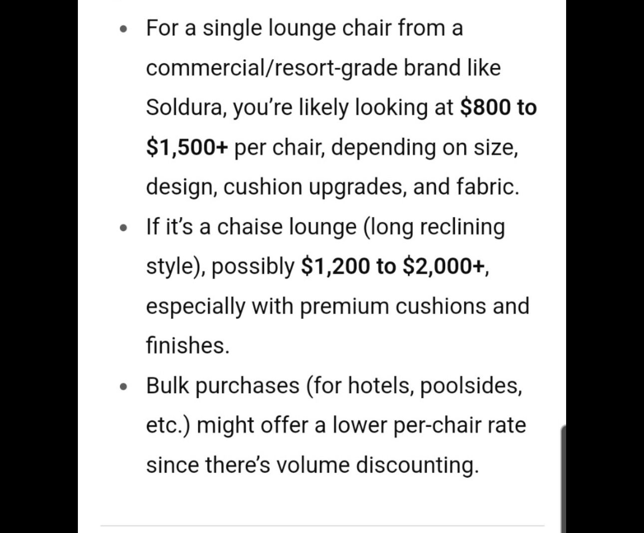 Soldura Pool Furniture (Loungechairs / Daybed)