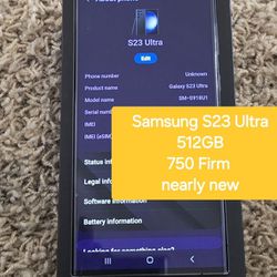 Samsung S23 Ultra 512GB 512 UNLOCKED ALL CARRIERS NEARLY NEW Cell Smart Phone