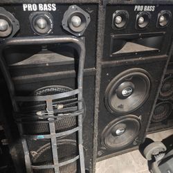 Large Cabinet Speakers Pair (2)