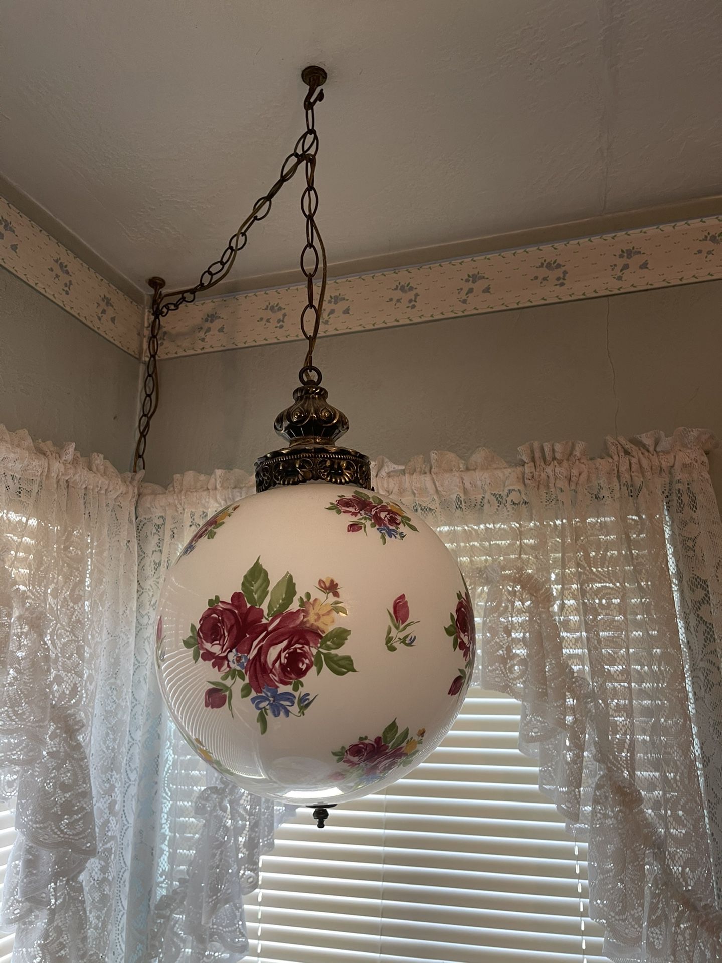 Vintage Globe Hanging Lamp 