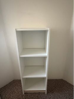 White 3-Shelf Bookcase
