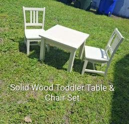 Solid Wood Childs Table & Chair Set