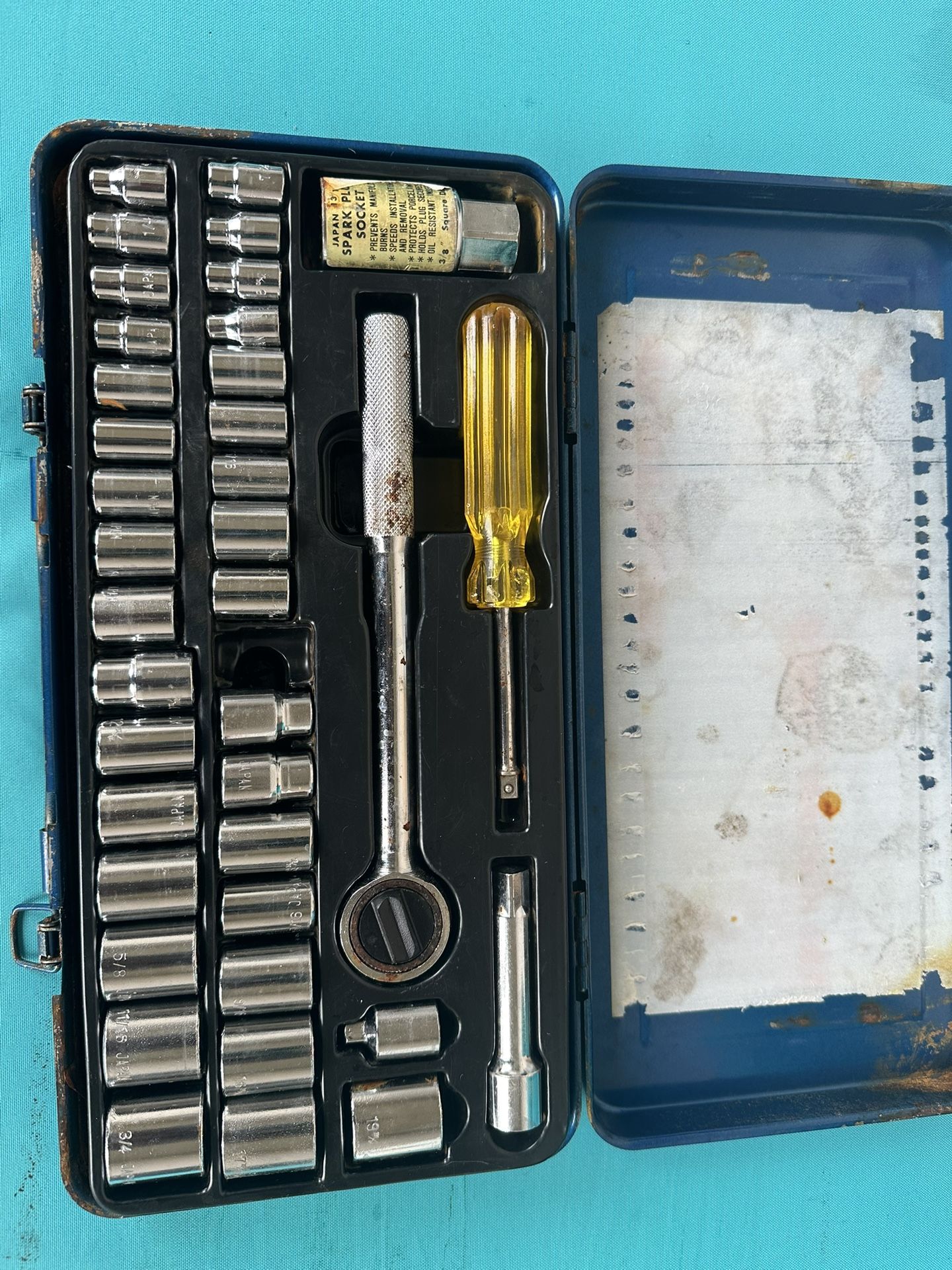 Vintage Wilmar 39 piece Combination Socket Set 1/4" & 3/8" Drive SAE & Metric