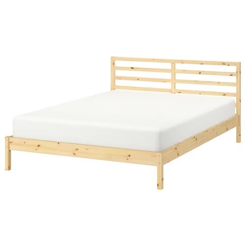 IKEA Tarva Queen Size Bed Frame w/ Box Spring