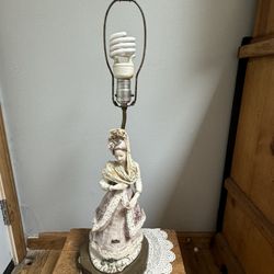 Antique Cordey victorian porcelain lamp