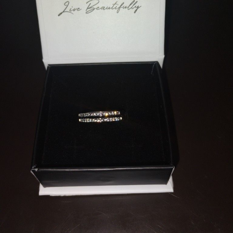 Cate And Chloe Earrings 18k White Gold Plated Hoop Earrings With Simulated Diamond  Crystals