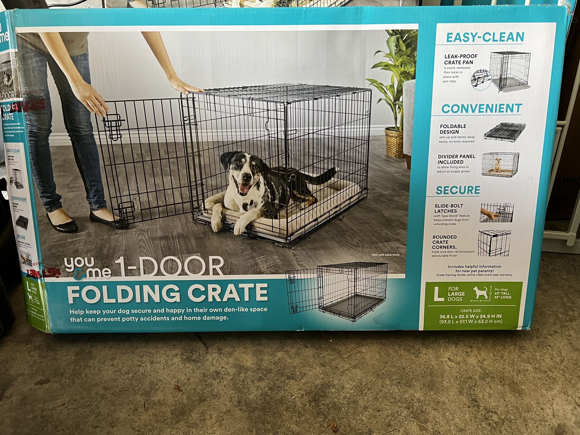 You & Me 1-Door Folding Dog Crate (Petco Purchase)