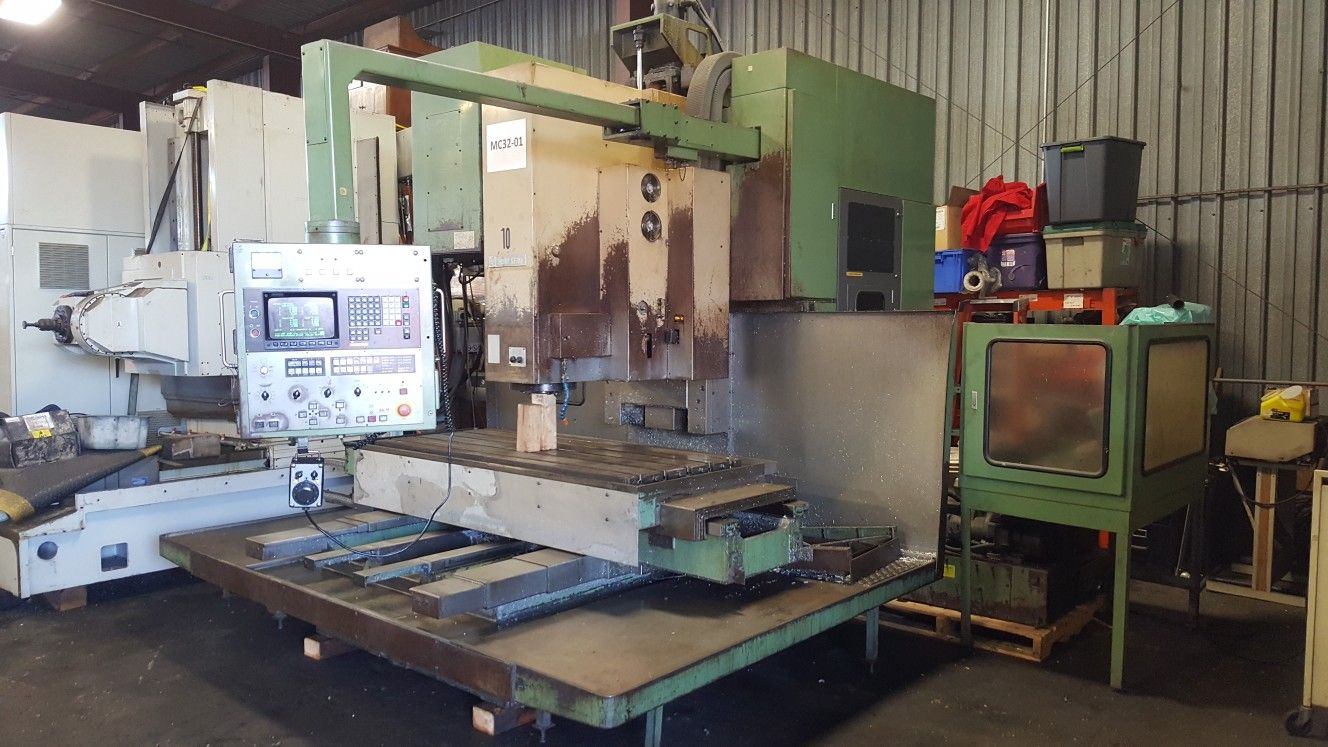 Mori Seiki MV-80 vertical Machining Center with FANUC system 11m control