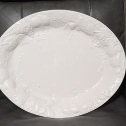 21-inch Oval Serving Platter Handcrafted