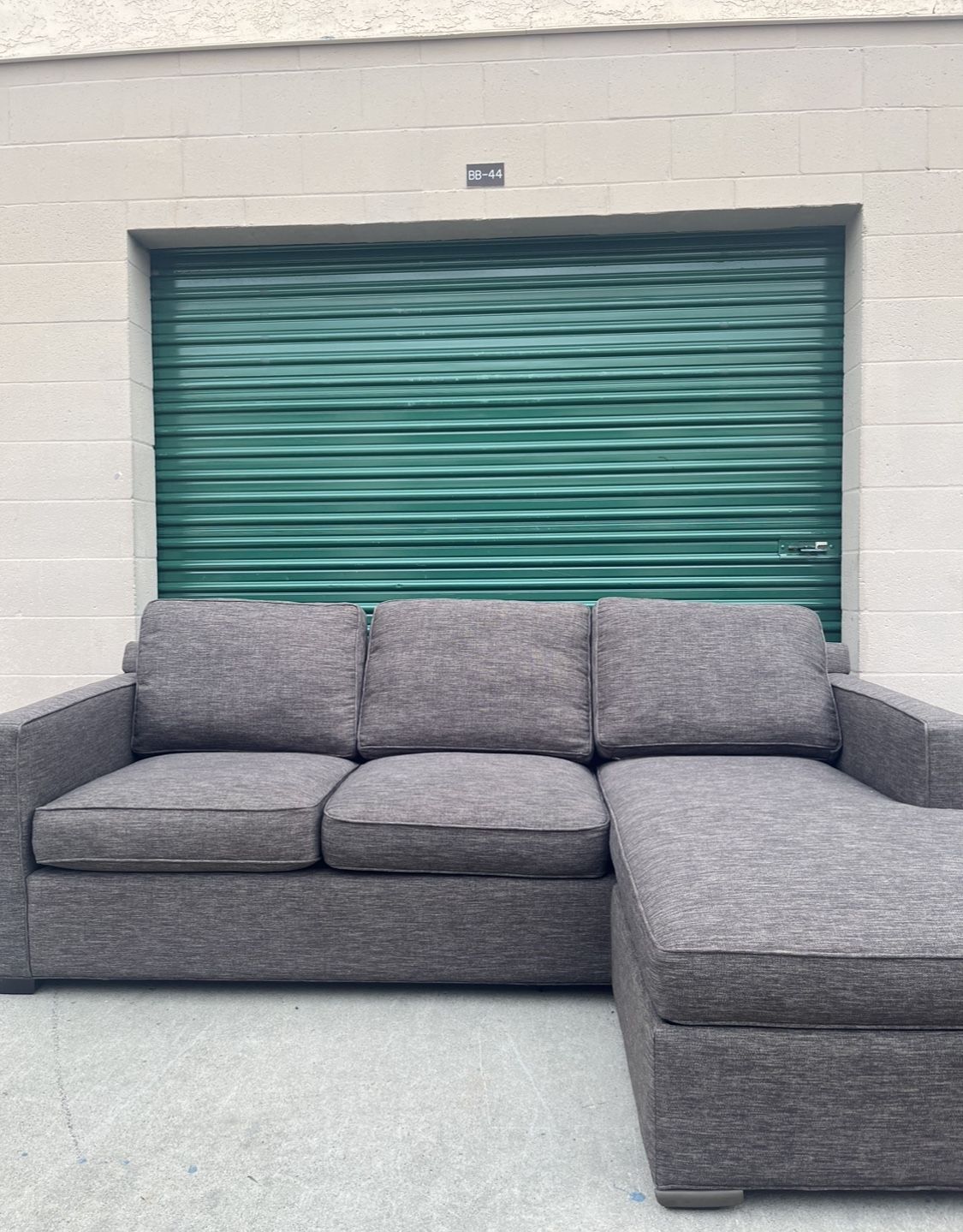 Crate & Barrel Sectional Couch With Storage And Reversible Chaise *Delivery Available*