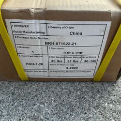 The Vestil HCH-1-20 manual chain hoist, with a 0.5-ton (1000 lbs) capacity and a 20 ft lift