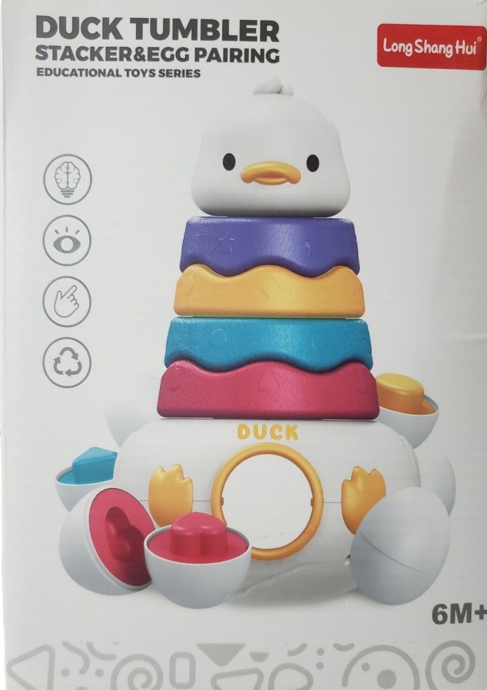Baby Tumbler Duck Stacker Tower / Egg Pairing Toy (6mos +) MYDOVA