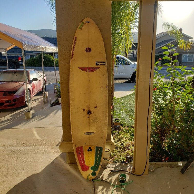 Tony Staples Surfboard 68 - 19 3/4 - 2 5/8
