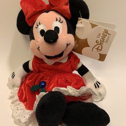 Disney Minnie Mouse Christmas Plushie 