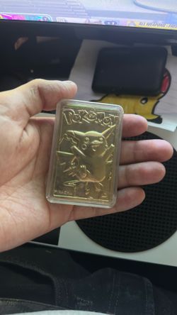 23 Karat Gold Plated Trading Card PIKACHU EDITION Rare