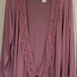 NWT! Lightweight Pink-Rose Colored Cardigan 