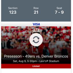 Broncos vs 49ers