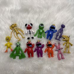 Rainbow Friends Figurines Lot Of 13