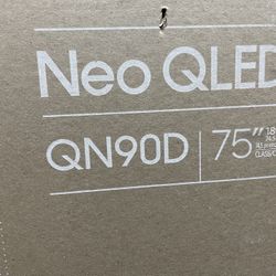 SAMSUNG 75-Inch Class Neo QLED 4K QN90D Series Quantum HDR+, Dolby Atmos, Object Tracking Sound+, Anti-Glare, Gaming Hub, Q-Symphony, Smart TV with Al