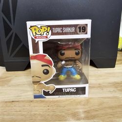 NEW Funko Pop Rocks #19 Tupac Shakur (Eyebrows) Vaulted