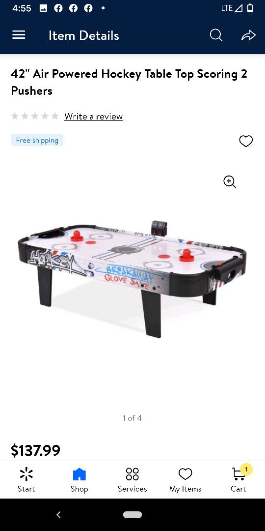 Brand New In The Box Nhl Air Hockey Table