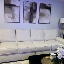 Kevin Austin white sofa