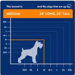 Dog Crate  Dog Carrier Plastic Portable Dog Carrier; Hard-Sided Travel Pet Carrier, Metal Door