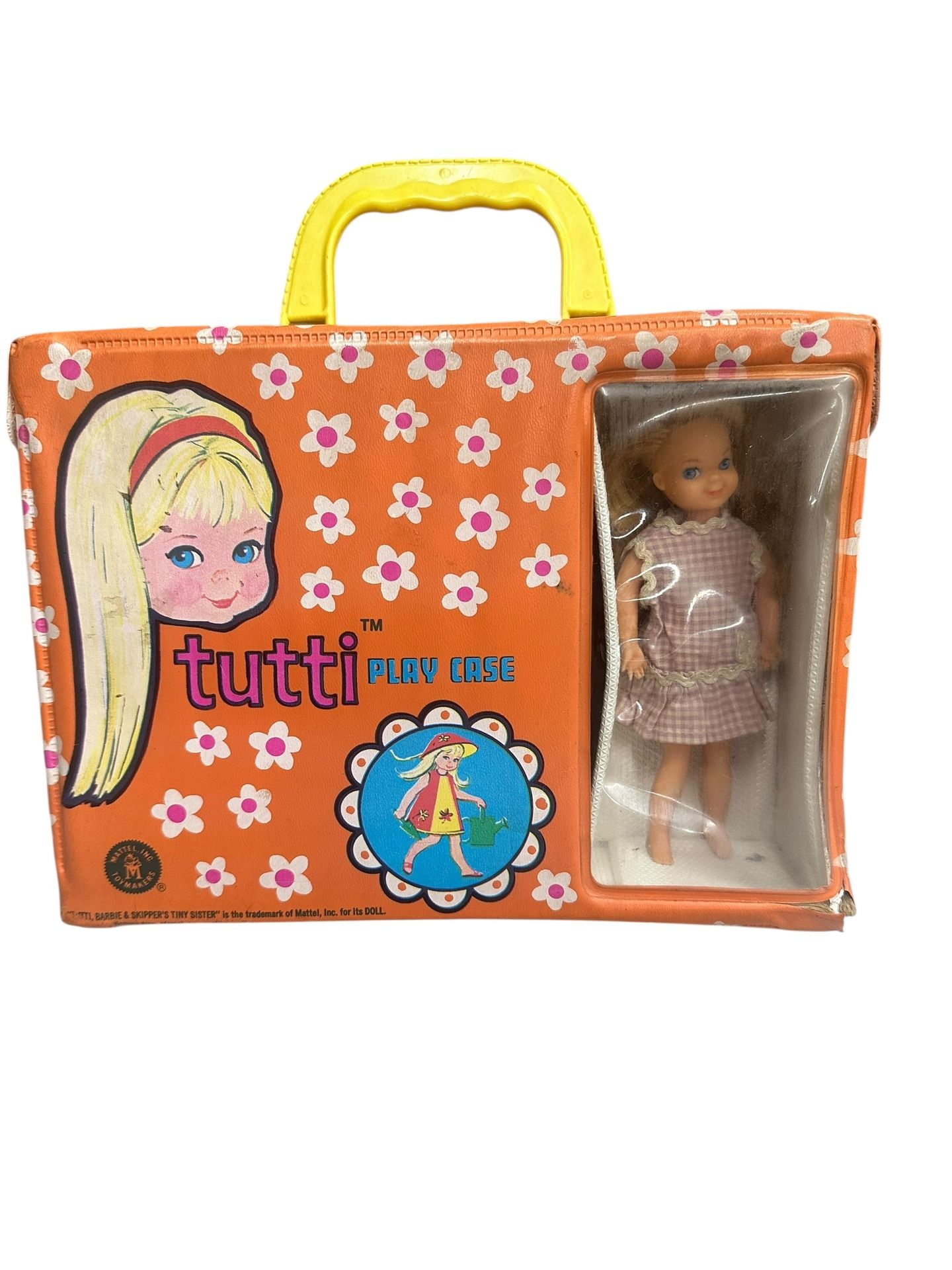 Vintage Mattel 1965 Tutti Play Case w/ Doll