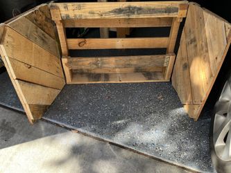 Wall Mounted Rustic Liquor Cabinet
