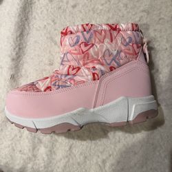 Girls Pink Snow Boots Size 13