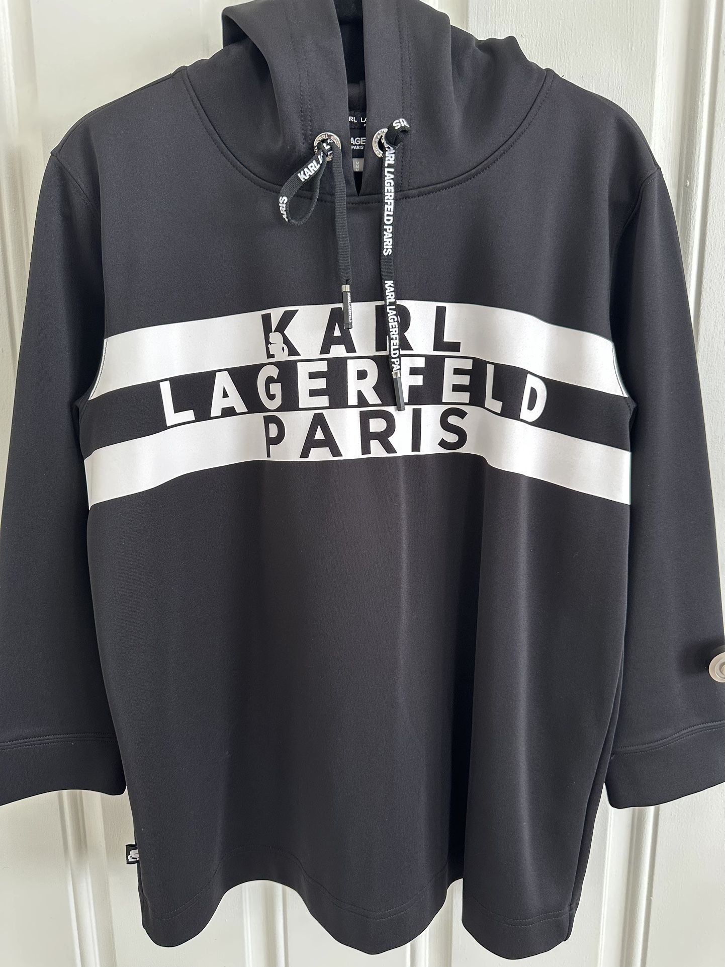 NEW Karl Lagerfeld Hoodie- Black Size M