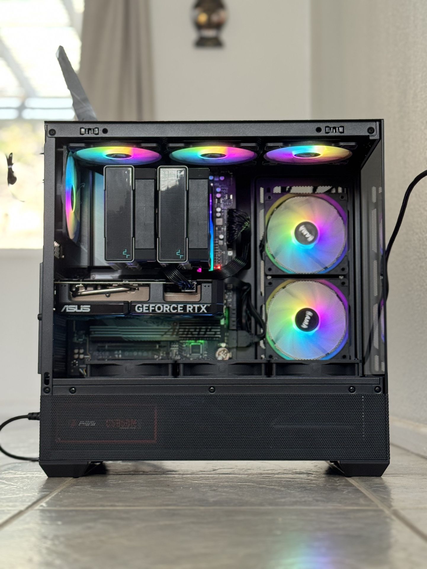 SAMA V40 Black Gaming PC ~ Ryzen 7 9700X + RTX 4070 12GB