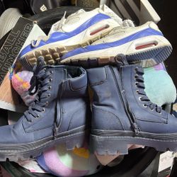 Ladies Boots And Sneakers Size 9.5